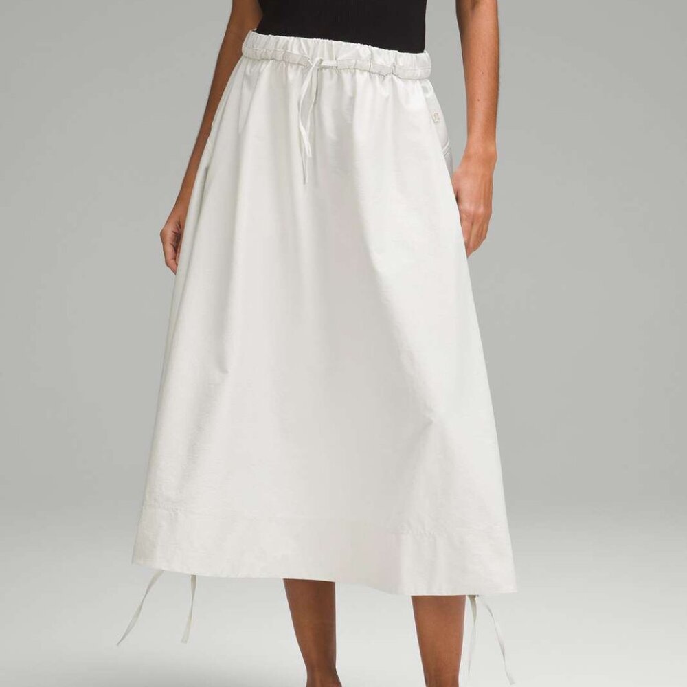 Lululemon High-Low Side Slit Super-High-Rise Skirt Bone